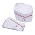 thumbnail image 3 of 50 Pieces Disposable Chef Hats Lightweight Paper Headgear for Cooks Coffee Color One Size Fits Most, 3 of 4