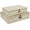 Whitewash, variant on Set of 2 Flat Seagrass Storage Bins with Lid Wicker Storage Baskets for Organizing, Woven Shelf Organizer Bins Home Utility Organizer Box for Home & Office Supplies(Coffee)