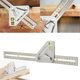 thumbnail image 2 of Multi-Function Woodworking Ruler Multi-Function Angle Woodworking Ruler Combination Measuring Square Ruler, 2 of 5