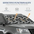 thumbnail image 4 of Daiia Horse Silhouette 2PCS Car Windshield Sun Shade, Foldable Sun Shield for Car Front Window, Auto Sun Blocker Visor Protector Universal for Truck SUV Pickup-Large, 4 of 7