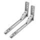 thumbnail image 1 of 2 uds soporte de ángulo plegable triangular soporte de estante ahorro de espacio bisagras de pared pesadas 12 en blanco kusrkot Soporte de ángulo plegable, 1 of 8