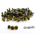 thumbnail image 2 of HLONK 100Pcs/Set 12mm Plastic Safety Eyes For Teddy Bear for Doll Animal Puppet Craft, 2 of 2