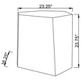 thumbnail image 6 of Capella Mirrored Abstract Geometric End Table Silver, 6 of 7