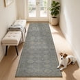 thumbnail image 4 of 2x5 Washable Hallway Runner Rug, Non Slip Low Pile Soft Carpet, Vintage Distressed Oriental Dusty Blue Runner Rugs for Entryway Bedroom Kitchen Laundry, 4 of 12