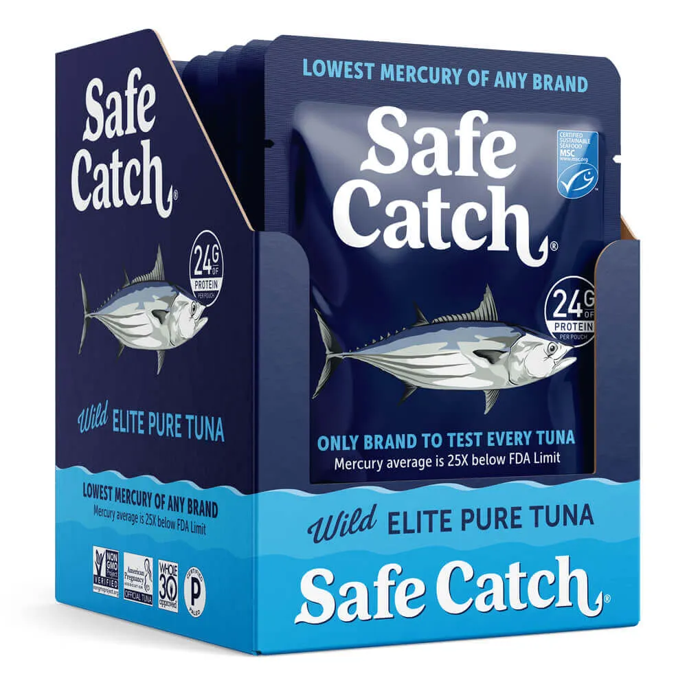 Pack of 12, Safecatch Elite Wild Tuna Pouch, 3 oz