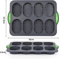 thumbnail image 4 of Moldes de silicona para hornear Dussdote - Molde para pan - Reutilizable - Ideal para hornear en casa, pan y postres - Gris, 4 of 6