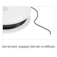 thumbnail image 4 of Uxcell 20 Gauge Copper Wire 0.8mm Dia Black Resistant Beading Wires Pendant Making Art Craft 2M 1 Roll, 4 of 6