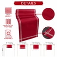 thumbnail image 5 of Pure Red Table Runner 70 Inches Long, Simple Solid Color Cotton Linen Table Runners Dresser Scarves, Decorative Fabric Tabletop Scarf Furniture Cover for Home Dinner Party 13"x70", 5 of 8