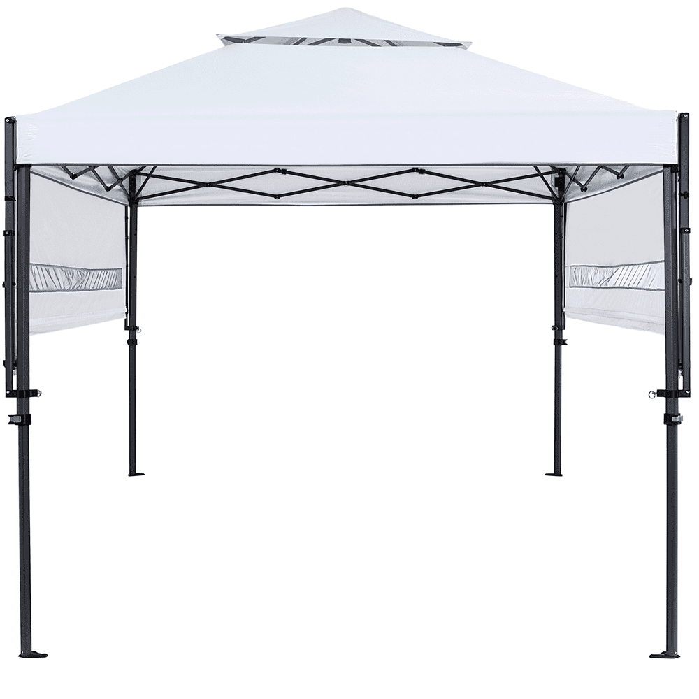 Renwick 10×17ft Pop-up Canopy Tent with Side Awnings, White