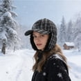 thumbnail image 1 of Gorro de invierno con orejeras | Gorro de invierno para hombre y mujer | Gorro térmico con protección para las orejas para actividades al aire libre, desplazamientos y viajes | Tejido de poliéster, 1 of 6