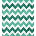 thumbnail image 3 of Ambesonne Geometric Duvet Cover Set, Pastel Chevrons Green, Queen, Mint Green Dark Green, 3 of 6