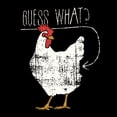 thumbnail image 3 of UGP Campus Apparel Chicken Butt - Funny, Graphic T Shirt - Medium - Black, 3 of 6