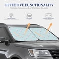 thumbnail image 4 of Vsdgher Milk Tea Print Car Windshield Sun Shade, Reflective Sunshade Window Sunshade Sun Visor Protector Fit for Cars,Trucks,SUVs-Large, 4 of 6
