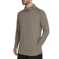 thumbnail image 7 of LEKWK Fishing Shirts for Men Quick Dry Long Sleeve Hooded Face Cover Slim Fit Sun Shirt Lightweight Breathable UPF 50+ Protection Athletic Fishing Wear Khaki XXL, 7 of 7