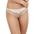 thumbnail image 2 of Felina | Marielle Thong | Panty | Low Rise | Lace | Comfort | Seamless (Black, Medium), 2 of 2