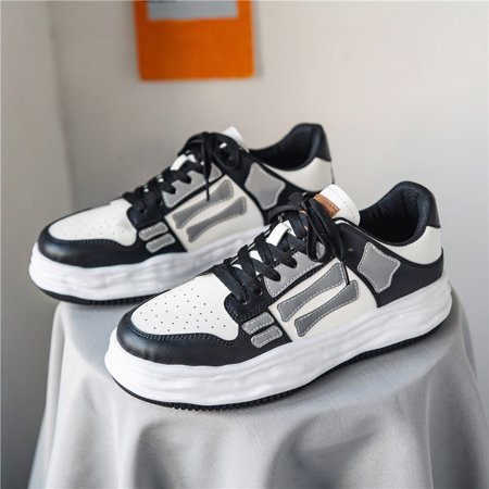 

Men‘s Skate Shoes Comfortable Lace Up Sneakers For Casual & Walking