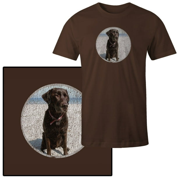 Mad Marble - Men's Black Lab Labrador Dog Puppy T-Shirt - Walmart.com ...