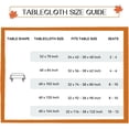 thumbnail image 2 of Fall Rectangle Tablecloth 60 x 120 Inch, Thanksgiving Autumn Harvest Pumpkin Table Cloth, Stain Resistant Washable Table Cover for Dining, Party, Holiday Decor - Orange and Beige, 2 of 6