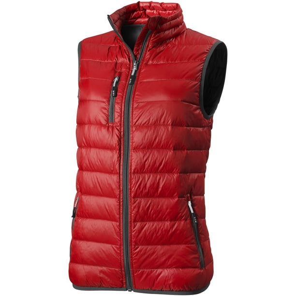 Elevate - Chaleco acolchado Fairview con plumón ligero para mujer (Rojo)