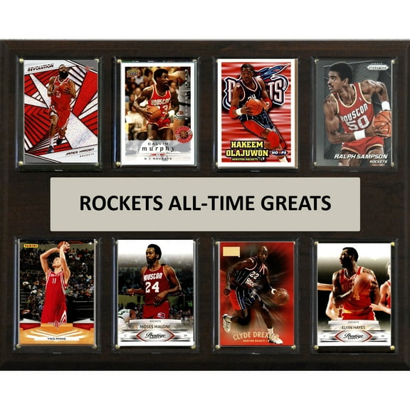 Houston Rockets 12" x 15" Trading Card Plaque