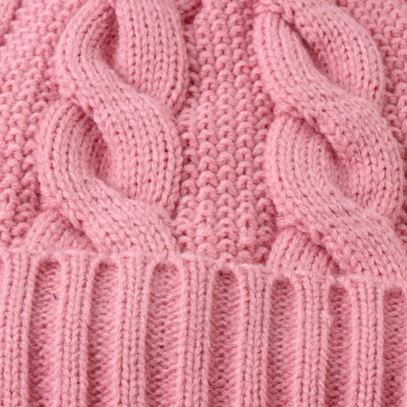 AWZXDE Womens Casual Ordinary Versatile Basic Fuzzy Knit Outdoor Street Style Knitted Hat for Travel Pink,One Size