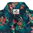 thumbnail image 4 of Jurassic World Park T-Rex Mens Hawaiian Button Down Dress Shirt Adult, 4 of 5