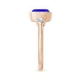 thumbnail image 3 of Angara Natural 1.5 Ct. Tanzanite with Diamond Classic Ring in 14K Rose Gold for Women (Ring Size: 3.5), 3 of 9