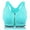 Green, variant on DODOING Women's Yoga Sports Bras Training Stretch Tank Top High Impact Padded Bra Front Zipper Closure