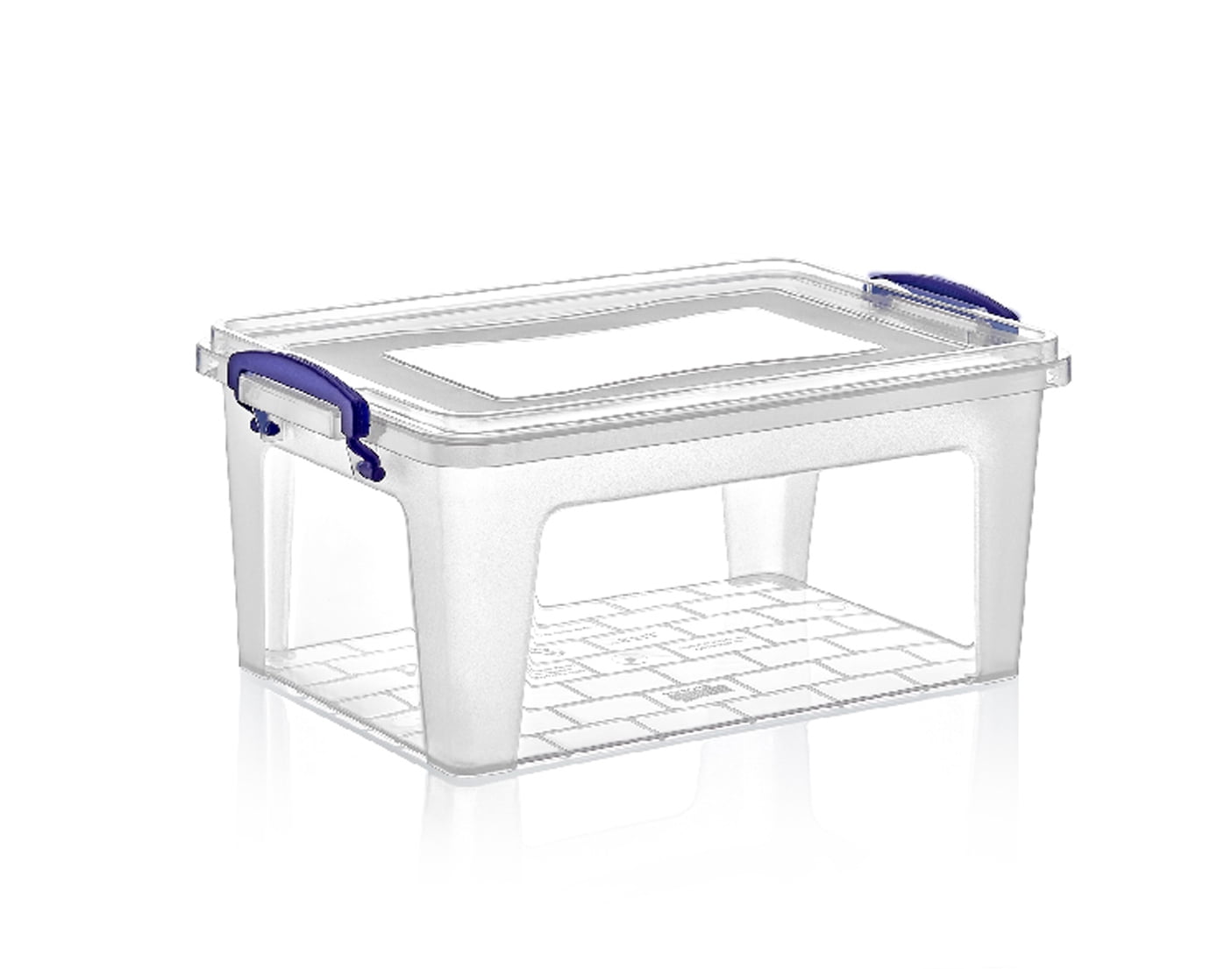 Clear Plastic Stackable Storage Bin with Lid, Home, Organizer, Can Be