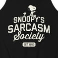 thumbnail image 3 of Peanuts - Snoopy Sarcasm Society - Men's Jersey Tank Top, 3 of 6
