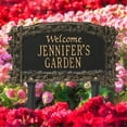 thumbnail image 2 of Ivy Trellis Garden Welcome Personalized Lawn Plaque - Black/Gold, 2 of 2