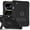 Black, variant on Case for iPad Pro 11 Inch 2024 5th Generation (A3006/A2836/A2837), Shockproof Cover with Kickstand and Pencil Holder, Black Rose Red