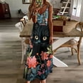 thumbnail image 2 of The Cat Is Hiding Sleeveless Dress Women's Luxury Party Dress Birthday Dresses for Women, 2 of 6