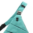 thumbnail image 2 of Bolso pecho anti-Ladrones Bolso cruzado multifuncional para hombres Nylon portátil para viajes (hombro izquierdo azul cielo), 2 of 7