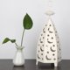 thumbnail image 4 of Candelero con forma de luna y estrella tallada clásica, candelabro de hierro, adorno para el hogar (blanco), 4 of 8