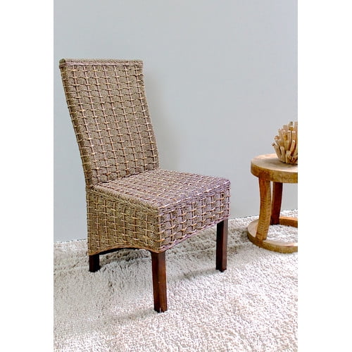 International Caravan Set of Two Bayu Banana & Seagrass Dining Chairs International Caravan Set of Two Bayu Banana & Seagrass Dining Chairs