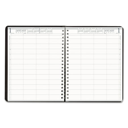 House Of Doolittle Refill Appointment Book House of Doolittle Eight-Person Group Practice Daily Appointment Book, 8 x 11, Black, 2018 ()