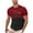 Wine, variant on Miqool Mens Striped Color Block T Shirts Short Sleeve Crewneck Slim Fit Stretch Shirt Workout Athletic Running Gym Tee Tops