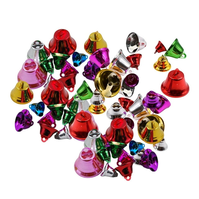 50x campanas artesanales, dijes de campanas pequeñas, campanas para mascotas, colgantes para colgar, campanas de Metal para hacer joyería para DIY,