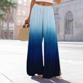 thumbnail image 2 of cfhntfmh Wide Leg Pants for Women Fashion Printed High Elastic Waisted Full Length Pants Lounge Beach Palazzo Pants with Pockets, 2 of 6
