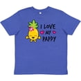 thumbnail image 3 of Inktastic I Love My Pappy with Pineapple Youth T-Shirt, 3 of 5