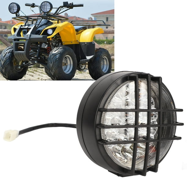 Faro LED DE 12V, Luz de Trabajo LED DE DURabilIDAD LARGA 3 CABLES MULTIFUNCION PARA 50-200CC Quad 4 Ruedas Go Kart
