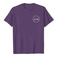 thumbnail image 5 of CAICJ98 Women's 250Th America Anniversary Casual Printed Crew Neck T-Shirt Faith Freedom 250 Years Women Tshirt (Purple,XXXL), 5 of 7