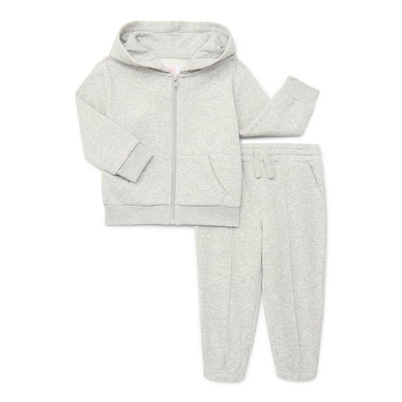 Wonder Nation Toddler Boys Hoodie and Pants Fleece Set, 2-Piece, Sizes 12M-5T