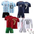thumbnail image 2 of Regenboghorn Kits de fútbol para niños Camiseta de fútbol Camiseta de entrenamiento Traje 21/22 - Haaland Dortmund-Haaland Dortmund Visitante-S (165-170Cm) BmatwkZeng Bmatwe Jersey, 2 of 2