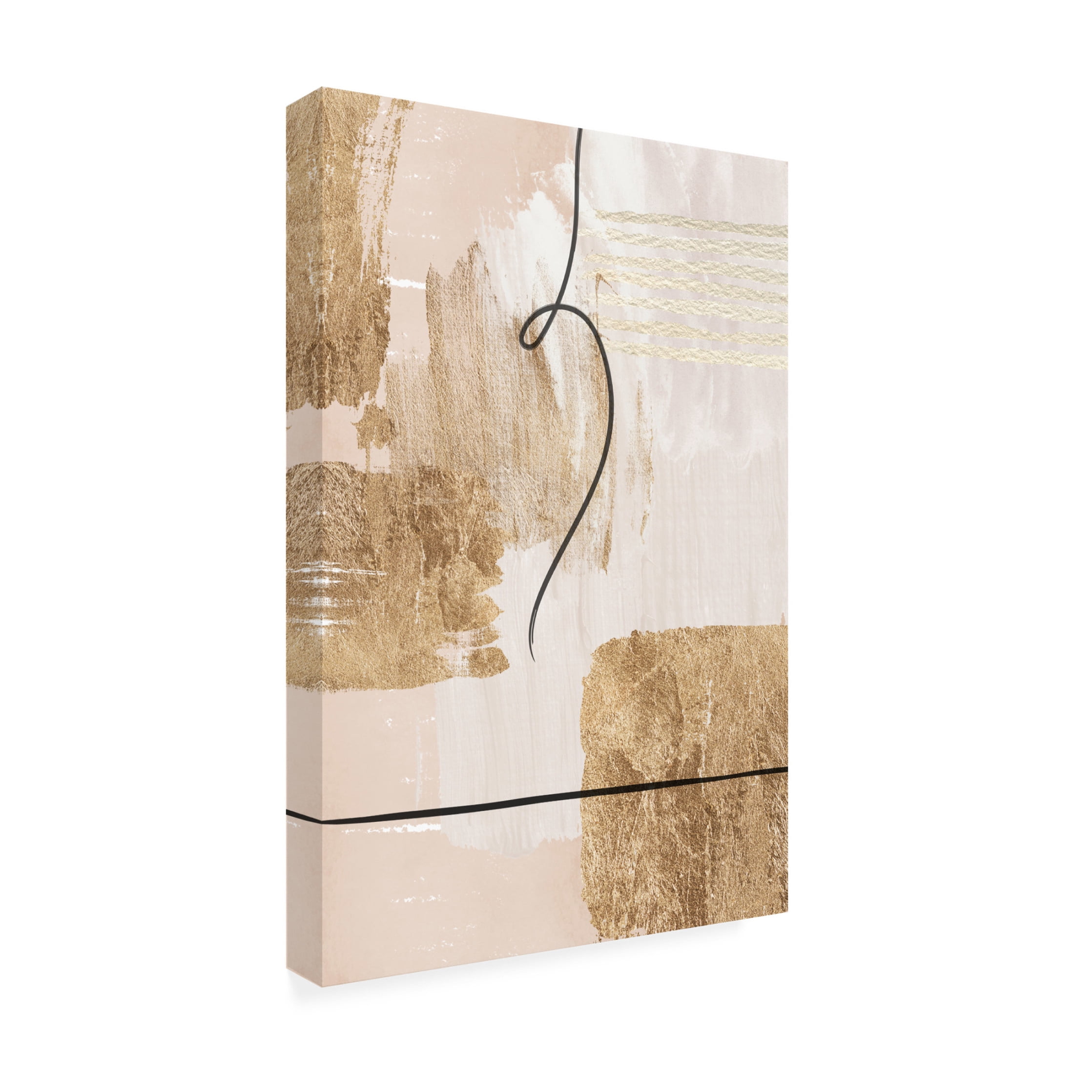 Trademark Fine Art Sally Ann Moss Aesthetic Gold 2 Canvas Wall Art