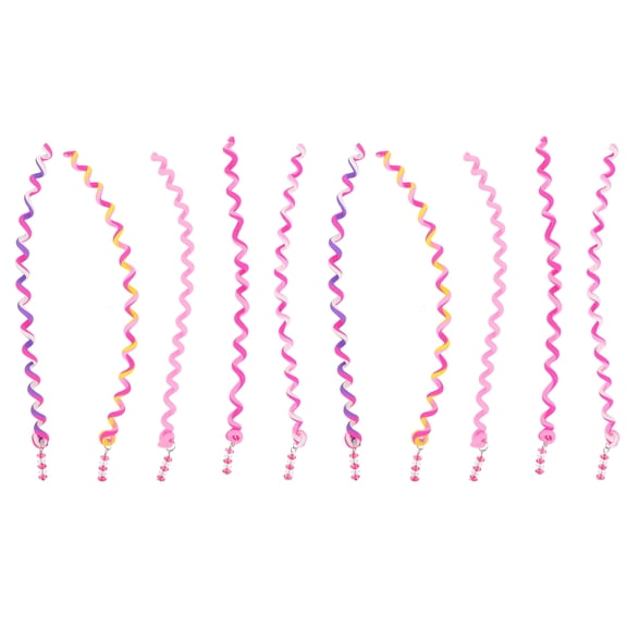 LULULION 12Pcs Multi Purpose Hair Tools Pink Soft Clay Tool for Ponytail Making Women