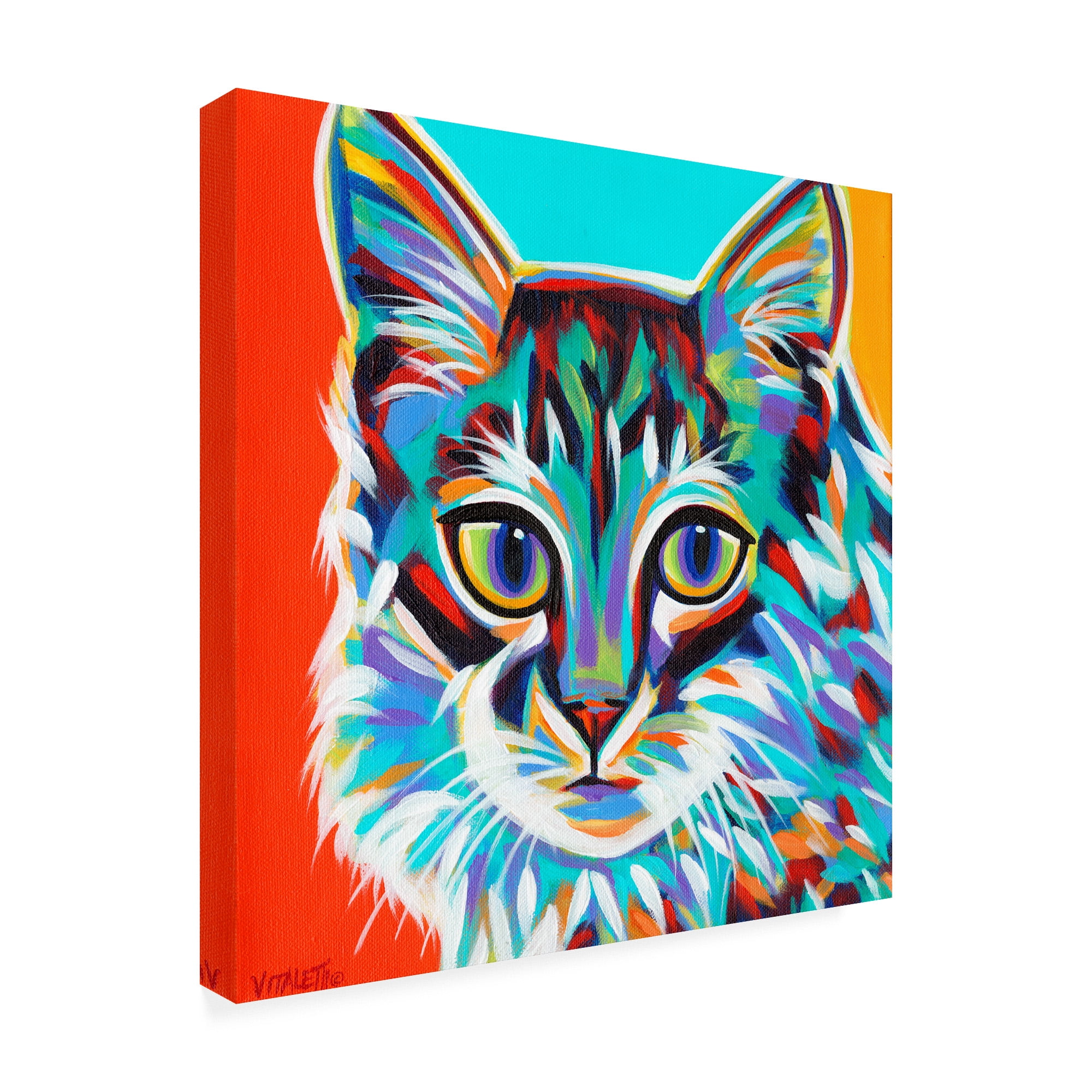 Trademark Fine Art 'Dramatic Cats II' Canvas Art by Carolee Vitaletti