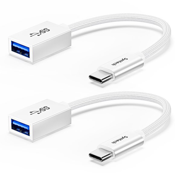 Adaptador USB tipo C a USB Syntech, aleación de aluminio, velocidad de 5 Gbps
