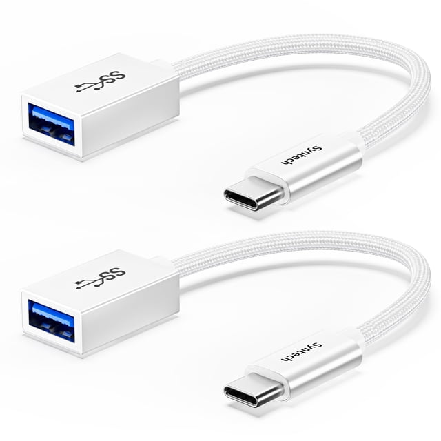 Adaptador USB tipo C a USB Syntech, aleación de aluminio, velocidad de 5 Gbps